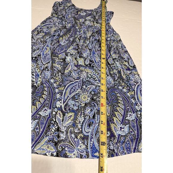 Lascana Short Dress Beach Size‎ 4 Blue Purple Paisley Print Halter Neck #999 - Picture 12 of 12